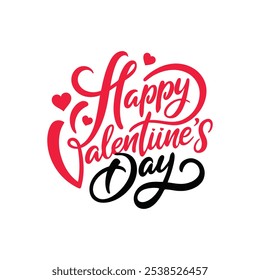 Happy Valentine's Day Vector Illustration - Festive Digital Design