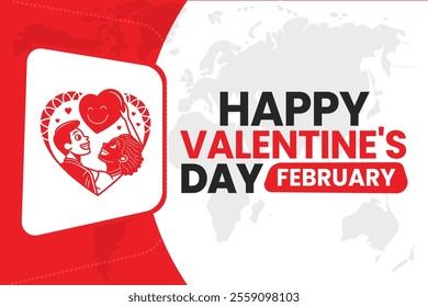 happy VALENTINE'S DAY Vector Illustration background