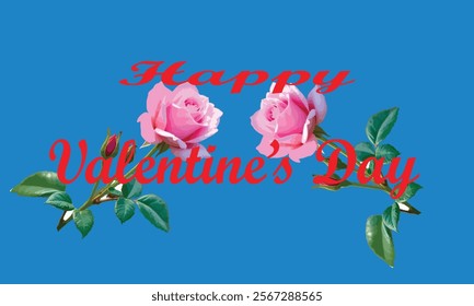 Happy Valentines Day vector illustration. Romantic design for celebrating valentine's Day on 14 February. Wallpaper, flyer, poster, sticker,