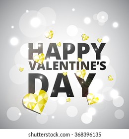 Happy Valentines Day. Vector illustration banner 