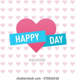 Happy valentines day ,Vector illustration