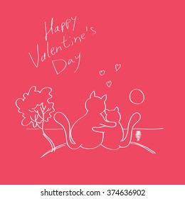 Happy Valentine's day. Vector illustration