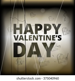 Happy Valentines Day. Vector illustration banner