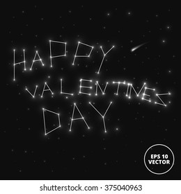Happy Valentines Day. Vector illustration banner