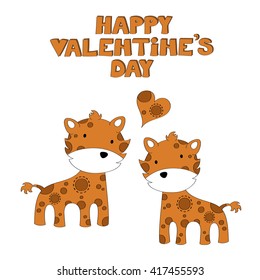  Happy Valentine's Day vector illustration 