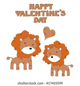 Happy Valentine's Day vector illustration 