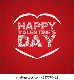 Happy valentines day. Vector illustration.