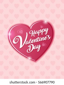 Happy Valentines Day Vector illustration design.