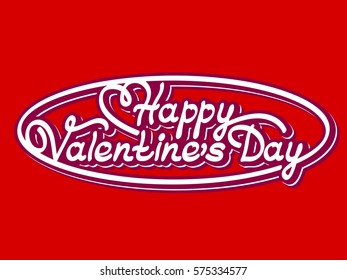 Happy Valentine's Day! Vector illustration.