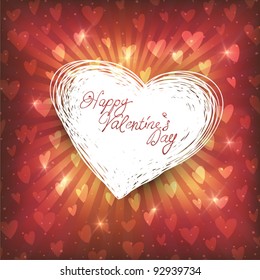 Happy Valentines day, vector illustration