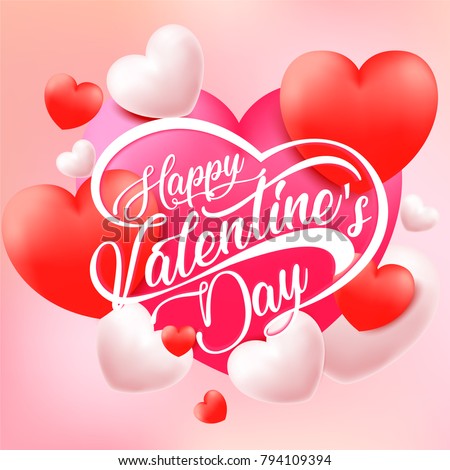 Happy Valentine'S Day. Vector illustration.
