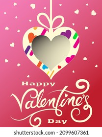 Happy valentine's day vector image.