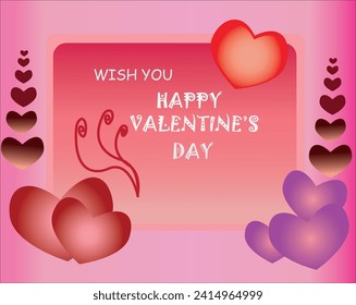 happy valentine's day vector image  