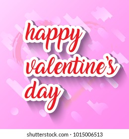 Happy Valentine's Day Vector Lettering design.