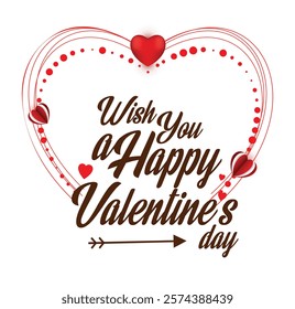 Happy Valentines Day vector, Lettering happy valentines day