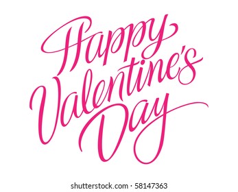 Happy Valentine's Day Vector Lettering