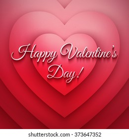 Happy Valentines Day vector retro background. Vector lettering design. Heart vector background. Vector typography design. Love vector illustration. Vector typography design