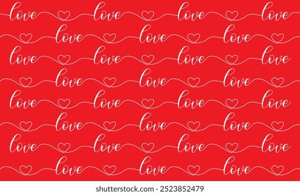 Happy Valentine's Day vector. Romantic symbolic wallpapers of geometric patterns, love symbols. Valentine's Day gift for making greeting cards, web banners, gift wrapping, covers, notebooks, fabric.