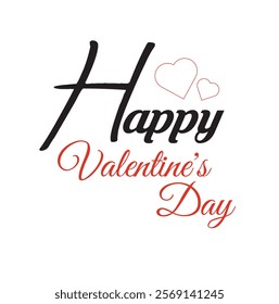 Happy Valentines day vector template