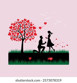 Happy Valentines Day Vector Template
