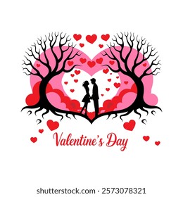Happy Valentines Day Vector Template