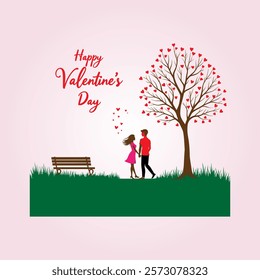 Happy Valentines Day Vector Template