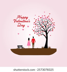 Happy Valentines Day Vector Template