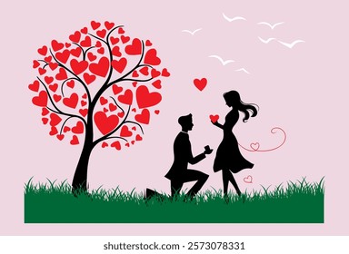 Happy Valentines Day Vector Template