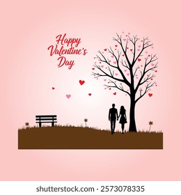 Happy Valentines Day Vector Template