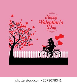 Happy Valentines Day Vector Template