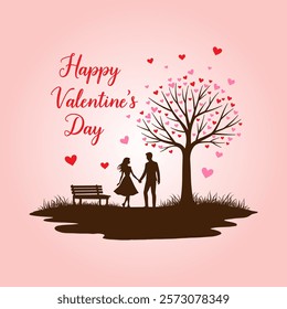 Happy Valentines Day Vector Template