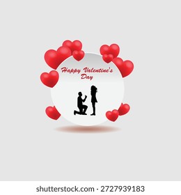 Happy Valentine's Day Vector Template 04