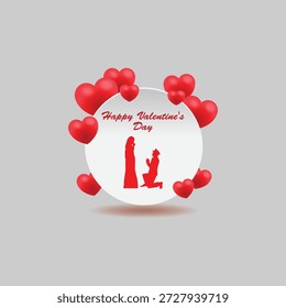 Happy Valentine's Day Vector Template 05