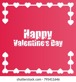 Happy Valentine's Day Vector Template Design