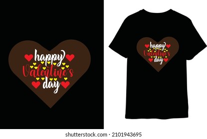 Happy valentine's day vector t-shirt design