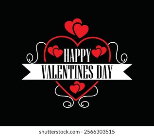 Happy Valentines Day Vector T-shirt Design 