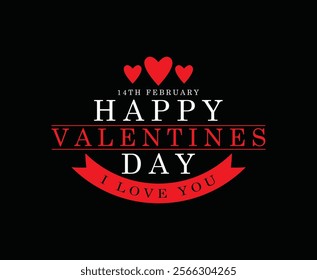 Happy Valentines Day Vector T-shirt Design