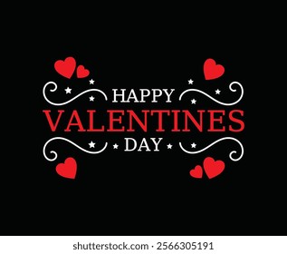 Happy Valentines Day Vector T-shirt Design