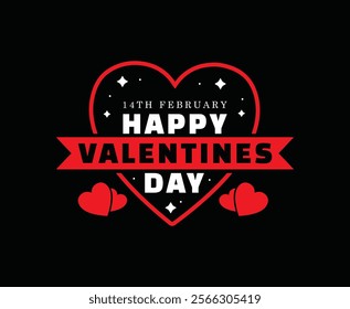 Happy Valentines Day Vector T-shirt Design