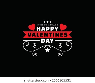 Happy Valentines Day Vector T-shirt Design