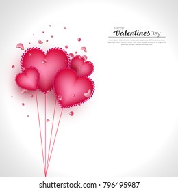 Happy Valentine's Day Vector, Valentine Day Background Card.