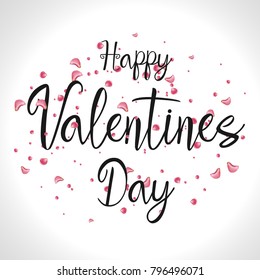 Happy Valentine's Day Vector, Valentine Day Background Card.
