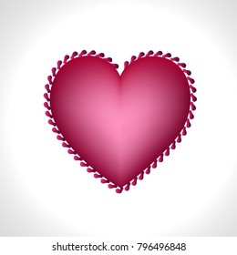 Happy Valentine's Day Vector. Valentine Day Background Card.