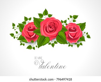 Happy Valentine's Day Vector. Valentine Day Background Card.