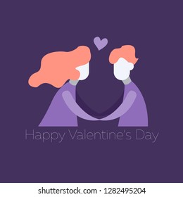 happy valentines day vector for web