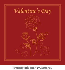 Feliz día de San Valentín. Vectores, fondo e ilustración digital para afiches, invitaciones, saludos de banners y postales.