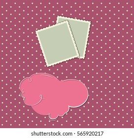 Happy valentine's day vintage abstract style for greeting, wedding card, invitation, photo album. Vector background.