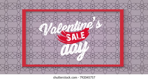 Happy Valentine's Day Vintage Hand Drawing Background With Hearts