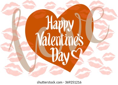 Happy valentines day and wedding cards art