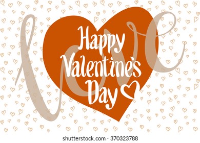 Happy valentines day and wedding cards art